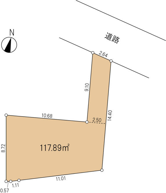 所沢市北有楽町　土地