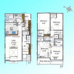 川口市戸塚鋏町 全2棟