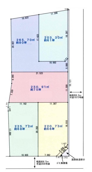 越谷市大泊北 全5区画 No.47-3号地
